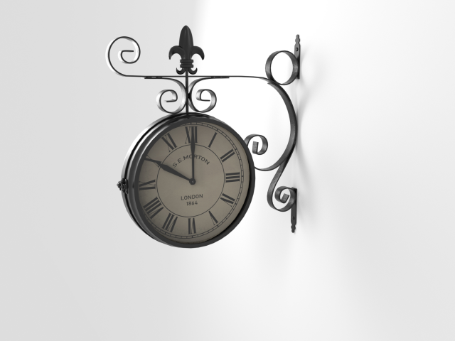 Модель уличных часов.