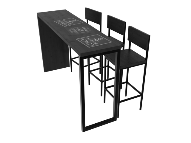 Барная стойка и стулья ,лофт