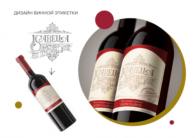 Дизайн этикетка вина