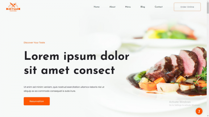 Landing-page Ресторана