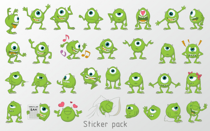 Sticker pack Mike