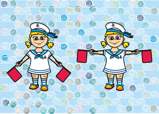 Персонаж для Семафорной азбуки