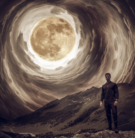 Замена неба на мистическое