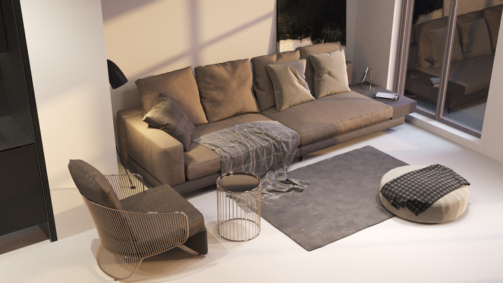 Интерьер вид сверху