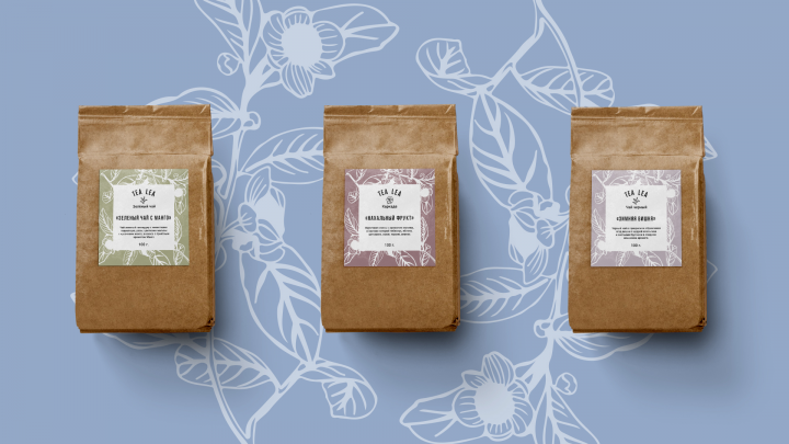 Дизайн упаковки чая "Tea Lea"