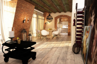 Разработка дизайна интерьера и визуализация столовой