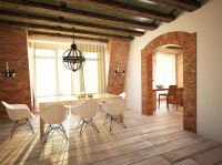 Разработка дизайна интерьера и визуализация столовой