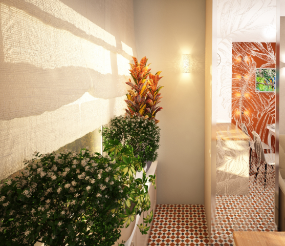 Дизайн интерьера, квартира в Москве. Кухня