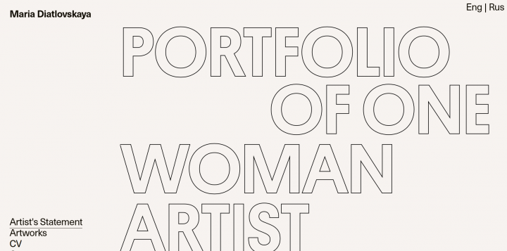 Portfolio of one woman artist