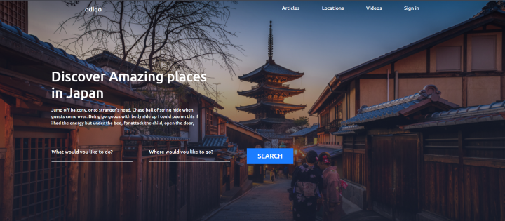 Вёрстка для фитнес фирмы