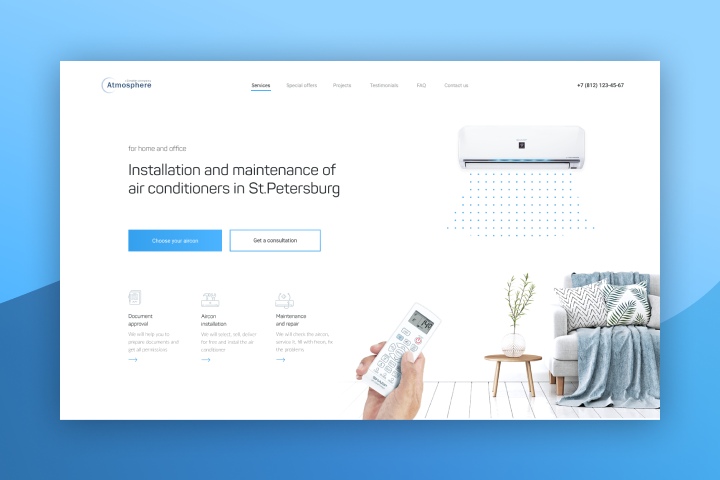 Атмосфера: установка и ремонт кондиционеров в СПб