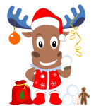 Новогодний лось