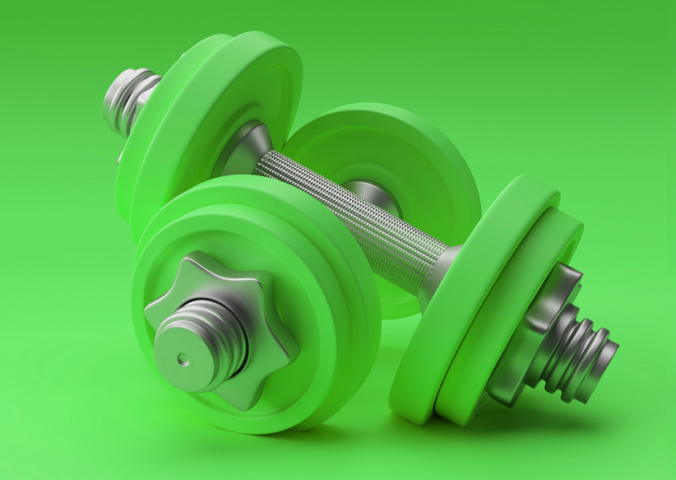 Веб баннер для акций сети спортзалов XFIT