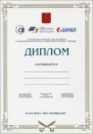 Диплом чемпионата Санкт-Петербурга по парикмахерскому искусству