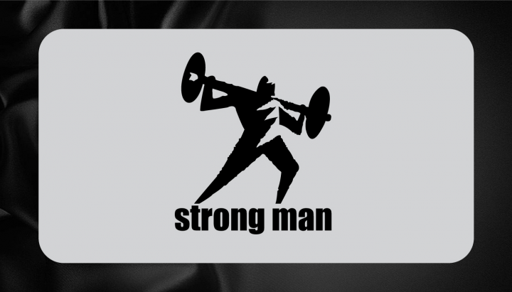 Логотип для фитнес клуба "Strong man"