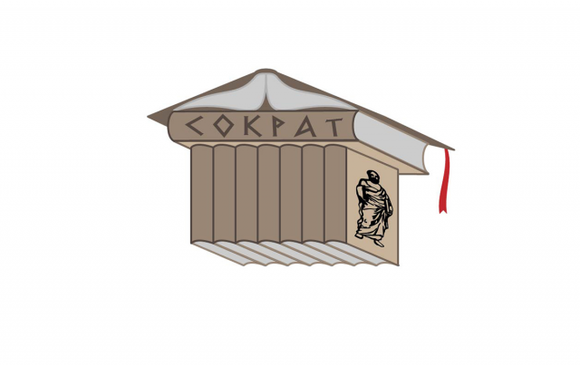 Вывеска логотип для образовательного центра СОКРАТ