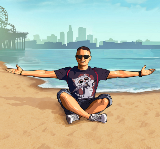 Портрет в стиле ГТА