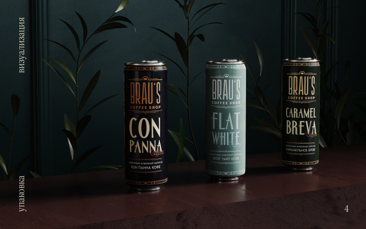 Линейка кофейных напитков "Brau's Coffee"