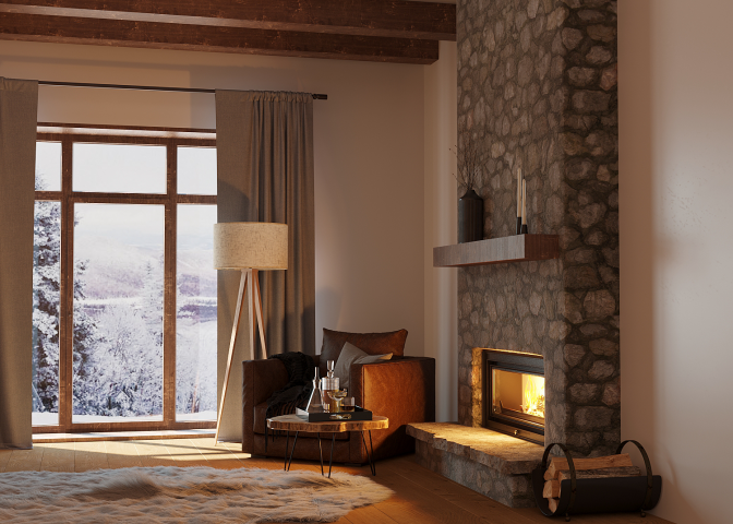 Гостиная в загородном доме