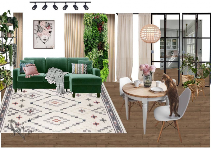 Гостиная в старом фонде