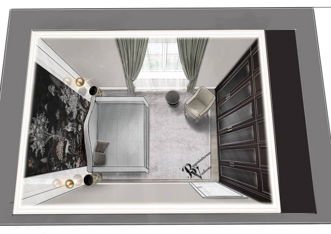 Спальня в коттедже