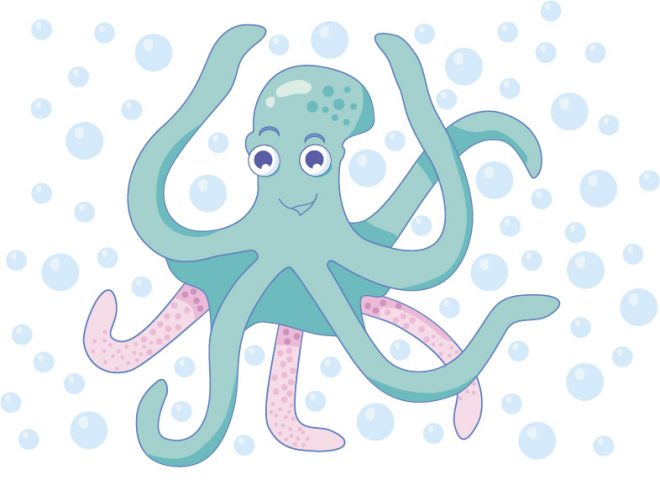 Осьминог иллюстрация вектор