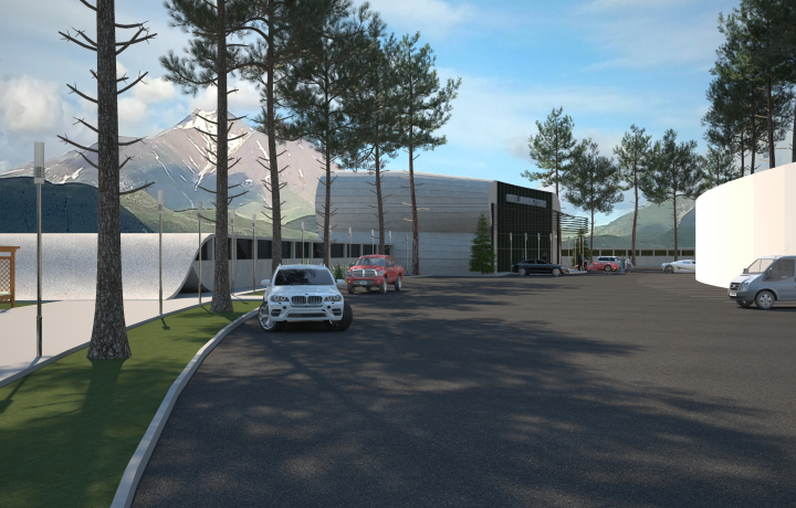 Отел на горе