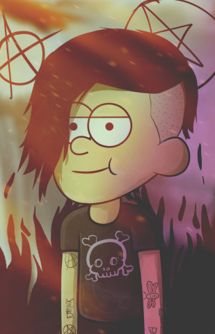 Арт в стиле гравити фолз