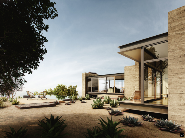 Visualization | Saddle Peak House | Exterior