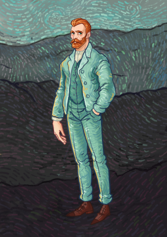 Бумажная Кукла Винсент Ван Гон