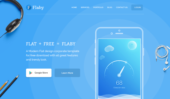Сайт для сервиса Flaby
