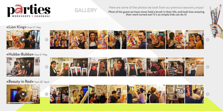 Верстка галереи сайта