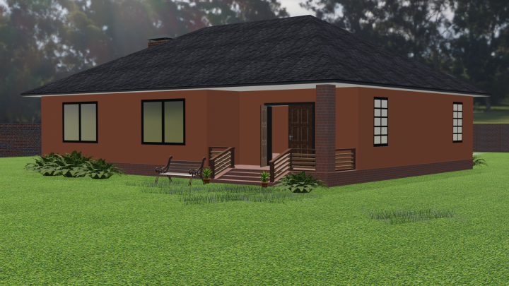 Визуализация коттеджа