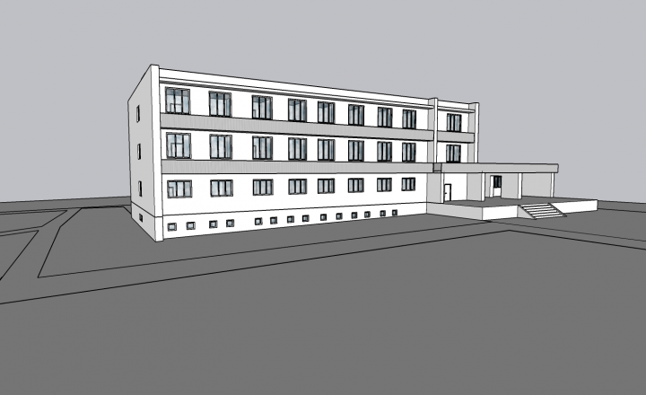 Больница Sketchup