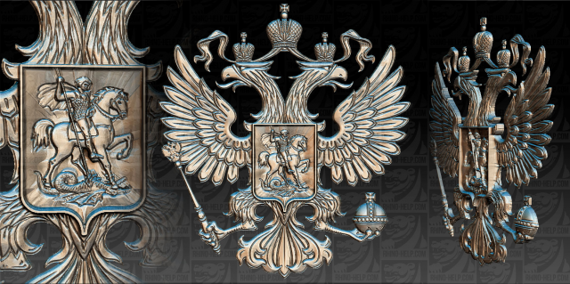 Герб России. Барельеф
