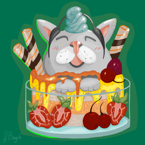 Cake with a cat