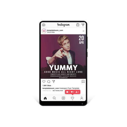 Instagram афиша Yummy