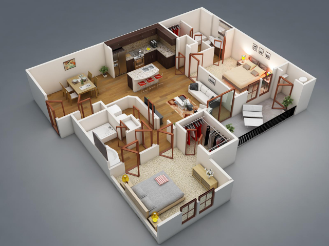 3D планировка квартиры
