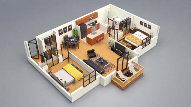 3D планировка квартиры