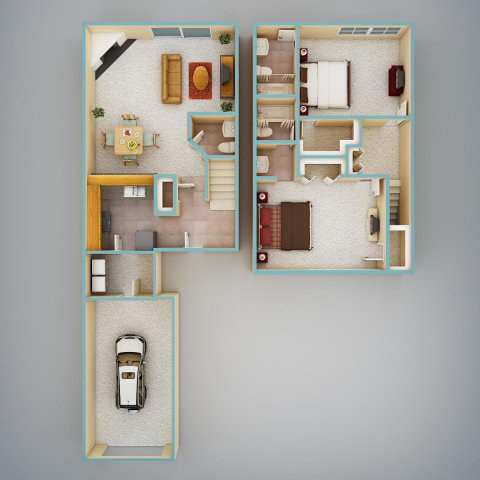 3D планировка квартиры