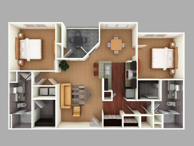 3D планировка квартиры