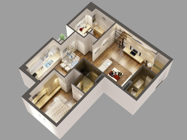 3D планировка квартиры