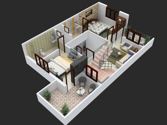 3D планировка квартиры