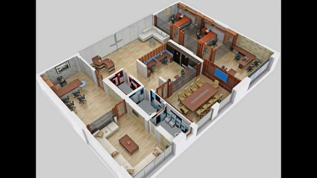 3D планировка офиса