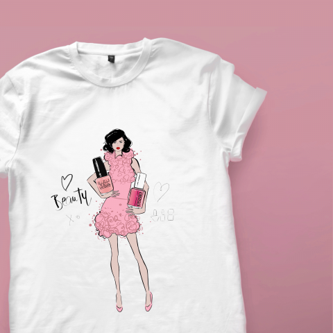 Дизайн футболки для Бьюти мастера