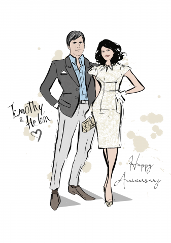 Fashion портрет на годовщину свадьбы