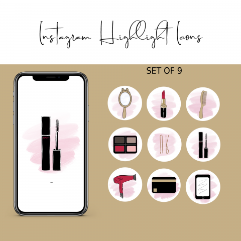 Инстаграм иконки+превью визажиста