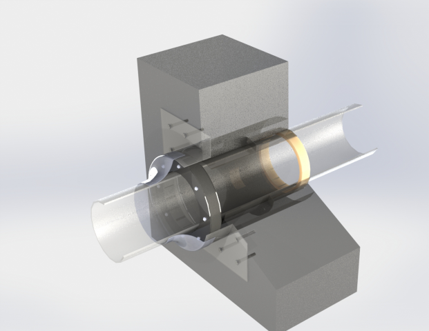 Узел прохода инженерных коммуникаций