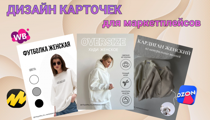 Дизайн карточек для маркетплейсов
