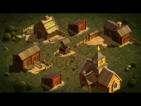 Концепт для 3д локац., здания.